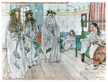  1899 Oil Painting - for karin s name day 1899 Carl Larsson